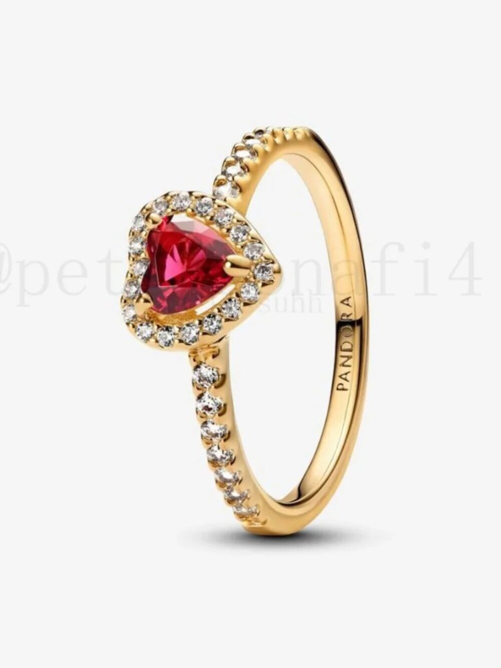 Pandora Elevated Heart Ring